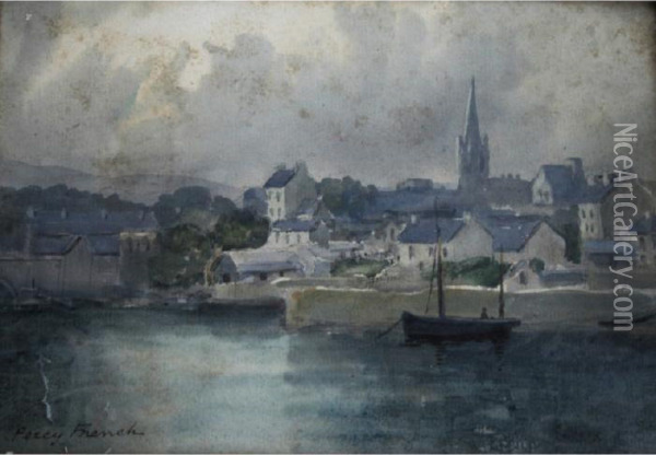 Londonderry Oil Painting - William Percy French