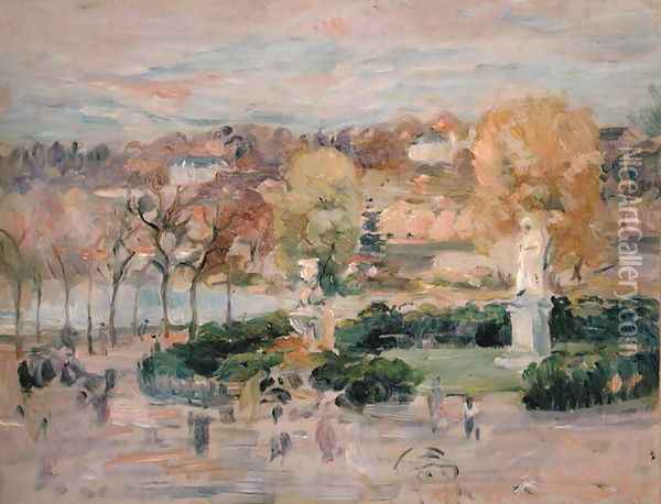 Landscape in Tours 1892 Oil Painting - Berthe Morisot