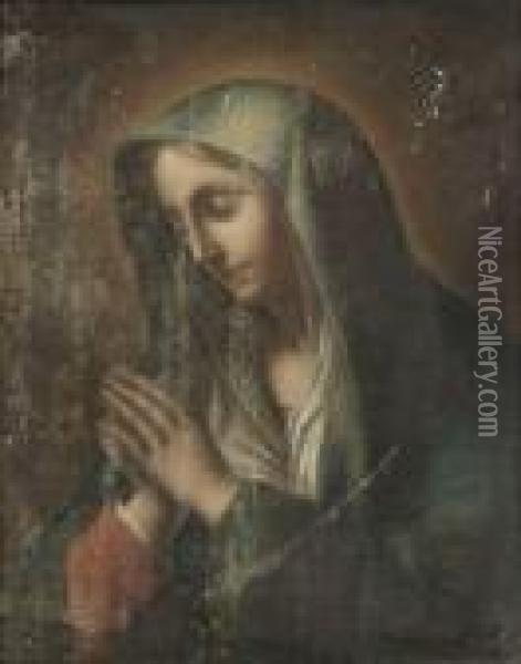  Vierge Priant  Oil Painting - Carlo Dolci