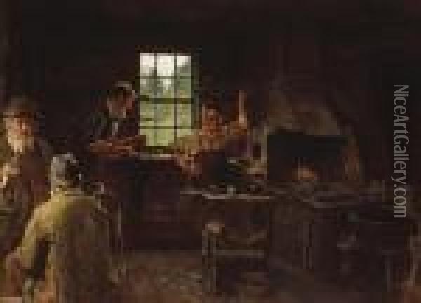 Blacksmith Shop Oil Painting - John Joseph Enneking