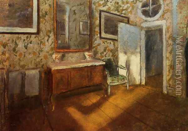 Interior at Menil-Hubert Oil Painting - Edgar Degas