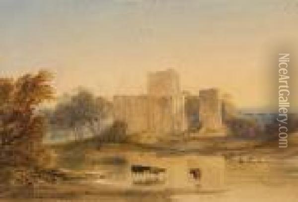 Brougham Castle Oil Painting - Anthony Vandyke Copley Fielding