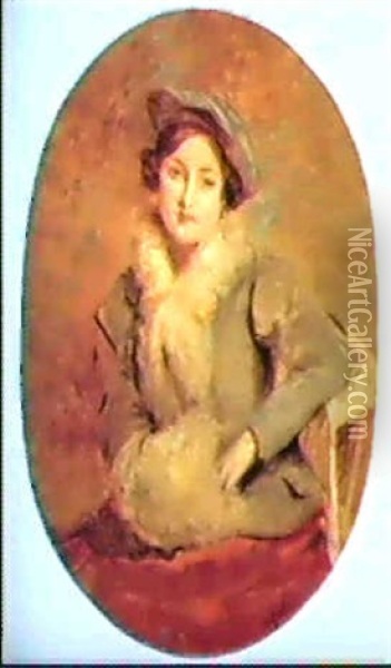 Desiree Manfred, Plus Tard Lady Mendl Oil Painting - Jacques-Emile Blanche