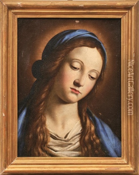 Bildnis Der Jungfrau Maria Oil Painting - Giovanni Battista Salvi (Il Sassoferrato)