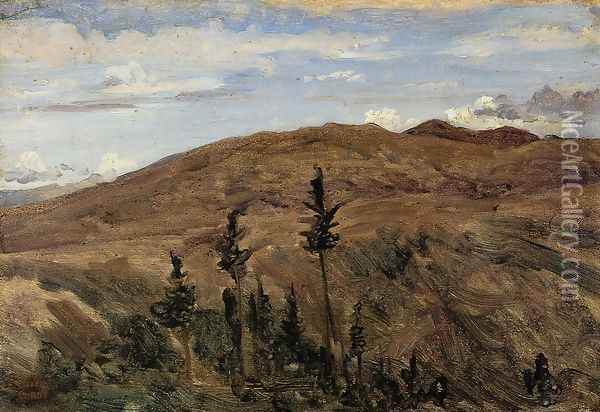 Mountains in Auvergne, 1841-42 Oil Painting - Jean-Baptiste-Camille Corot