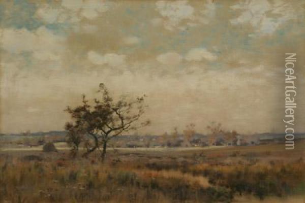 Rural Landscape Oil Painting - Walter Hamilton Gibson