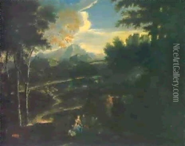 Paesaggio Oil Painting - Jan Frans van Bloemen
