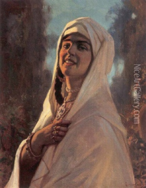 A Moroccan Beauty Oil Painting - Gordon Coutts