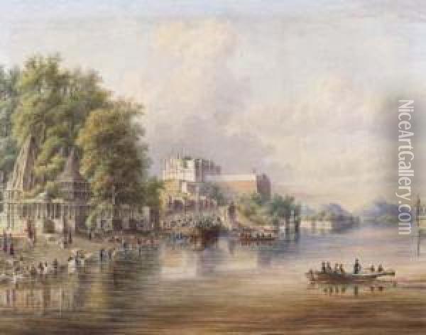Sul Gange Oil Painting - William Samuel Parrott