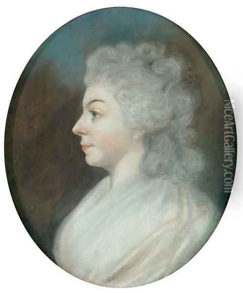 Portrait of a woman traditionally identified as Sarah Siddons Oil Painting - Sir Thomas Lawrence