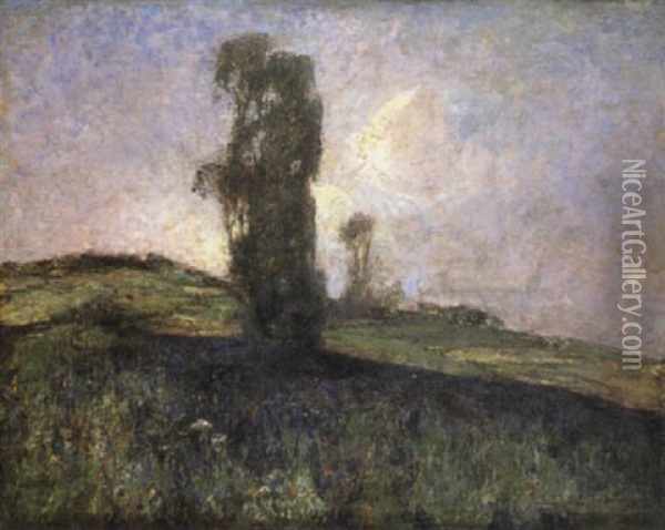 L'albero Solitario Oil Painting - Ludovico Cavaleri