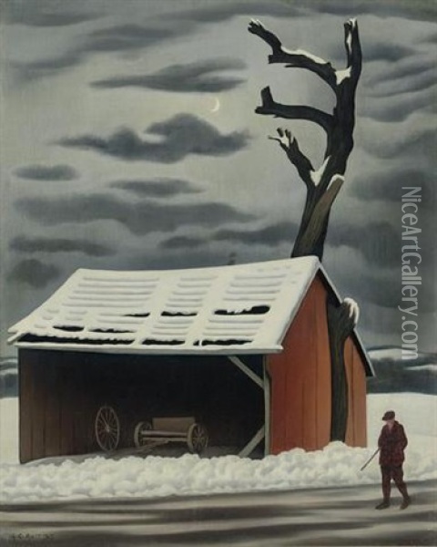 The Hunter's Return Oil Painting - George Copeland Ault
