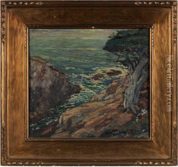 Coastal Scene Oil Painting - Cornelis J. Botke