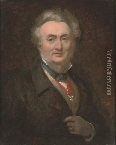 Self-portrait Of The Artist Oil Painting - Sir George Hayter