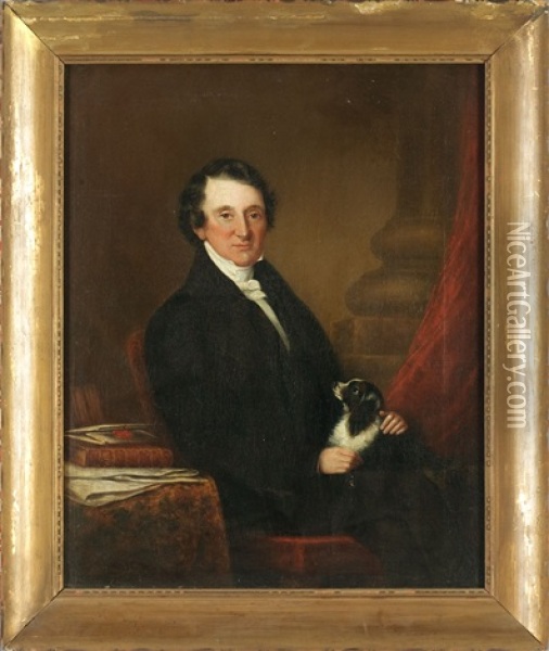Portrait Of Thomas Benjamin Adair Oil Painting - William Dunlap