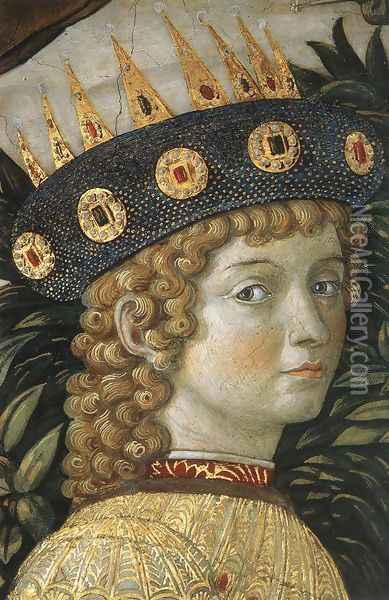 Procession of the Youngest King (detail 5) 1459-60 Oil Painting - Benozzo di Lese di Sandro Gozzoli