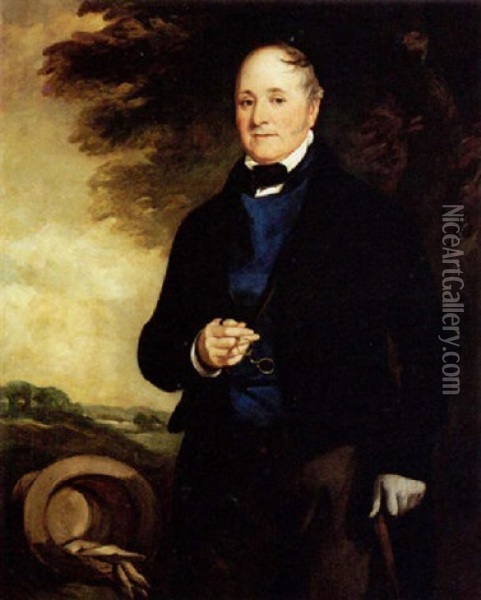 Portrait Of Edward Chuck Oil Painting - Sir Francis Grant