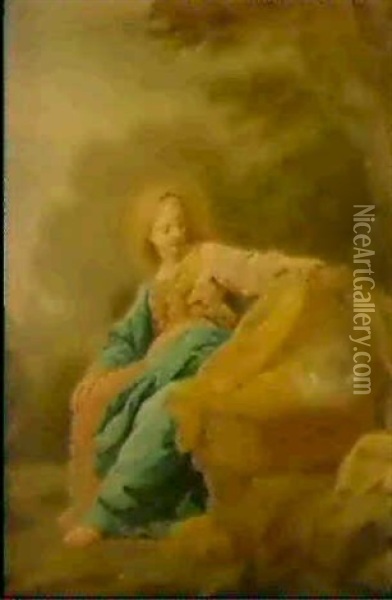 Le Sommeil De L'enfant Jesus Oil Painting - Jean Restout the Younger
