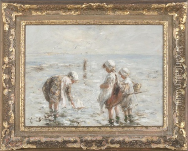 Young Mariners Oil Painting - Robert Gemmell Hutchison