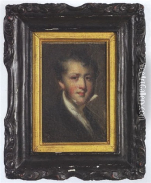 Portrait Study Of A Doctor (thomas Colledge?) Oil Painting - George Chinnery