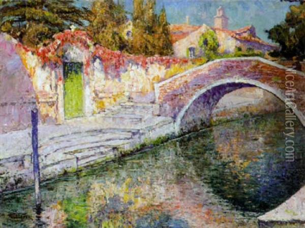 Pont Ensoleille Oil Painting - Paul Leduc