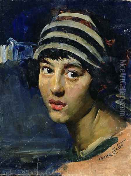 Portrait of a Young Woman Oil Painting - George James Coates