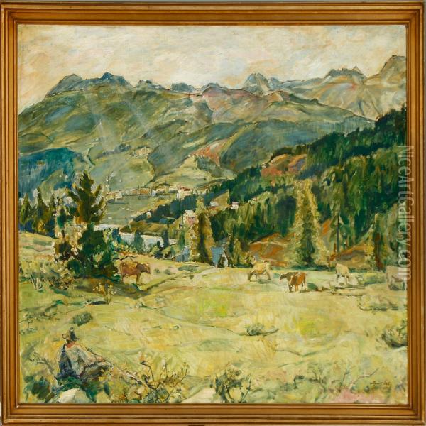 Landscape Oil Painting - Mogens Gad