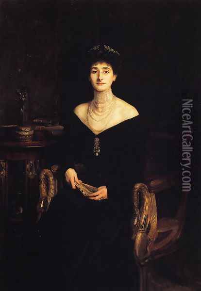 Mrs. Ernest G. Raphael (Florence Cecilia Sassoon) Oil Painting - John Singer Sargent
