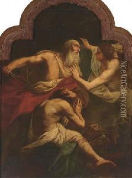 The Sacrifice Of Isaac Oil Painting - Johann Karl Loth