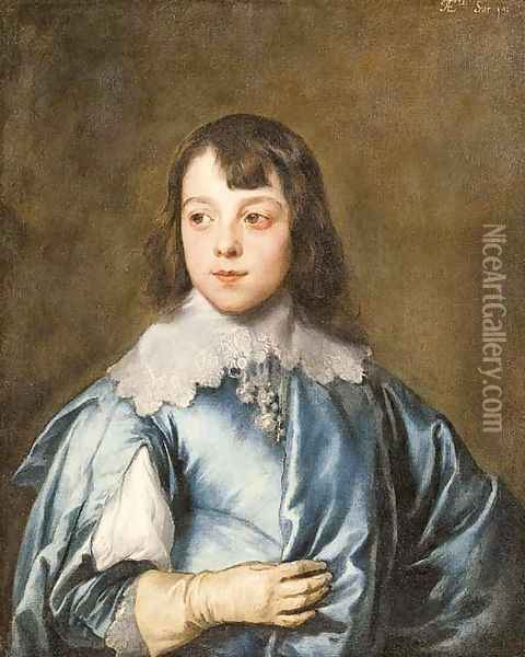 Portrait of Charles, Lord Strange, later 8th Earl of Derby (1628-72) Oil Painting - Sir Anthony Van Dyck