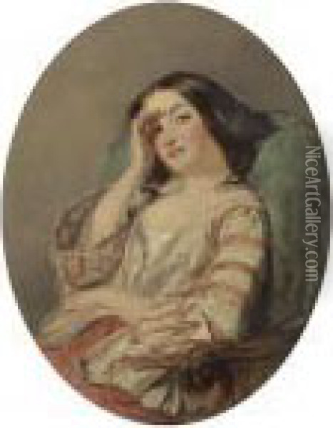 Laughing Eye Oil Painting - William Powell Frith