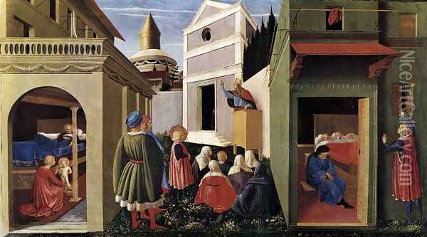 The Story of St Nicholas Oil Painting - Fra Angelico (Guido di Pietro)