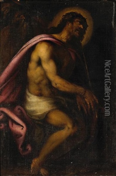 Ecce Homo Oil Painting - Matteo Ponzoni