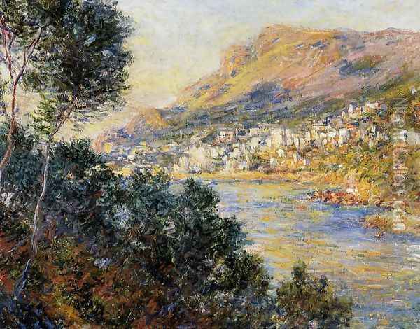 Monte Carlo Seen From Roquebrune Oil Painting - Claude Oscar Monet