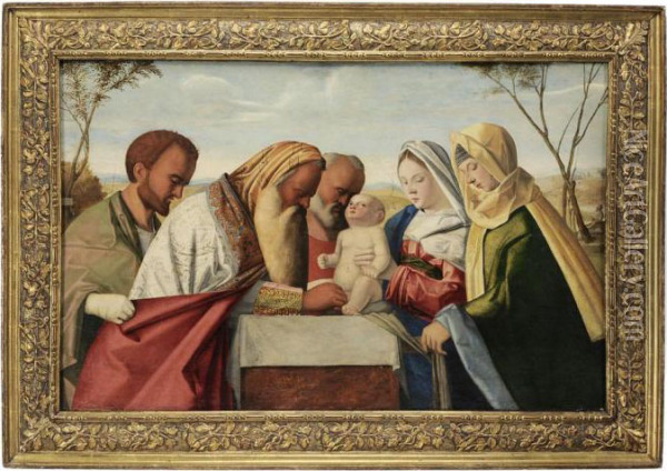 The Circumcision Oil Painting - Vincenzo di Biagio Catena