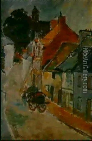 Rue De Village Oil Painting - Armand Seguin