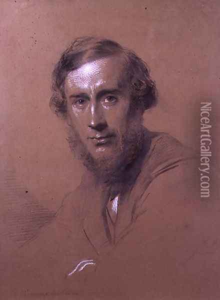 John Tyndall 1820-93 1864 Oil Painting - George Richmond
