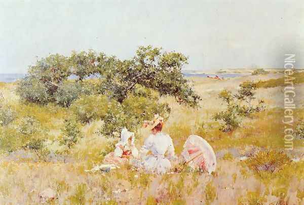 The Fairy Tale (or A Summer Day) Oil Painting - William Merritt Chase