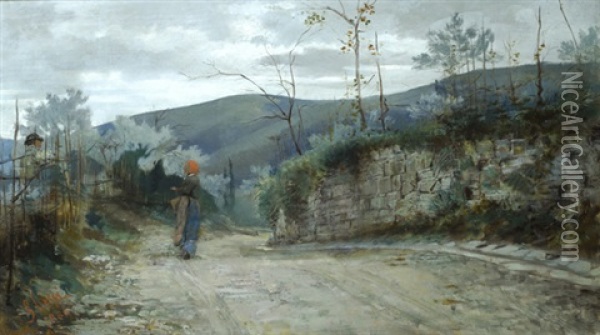 Scena Agreste Oil Painting - Giovanni Lessi