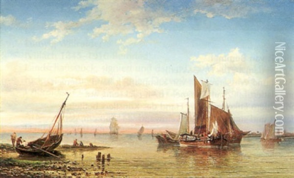 Meeresansicht Aus Holland Oil Painting - Elias Pieter van Bommel