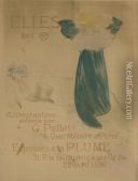 Frontispiece Pour 'elles' Oil Painting - Henri De Toulouse-Lautrec