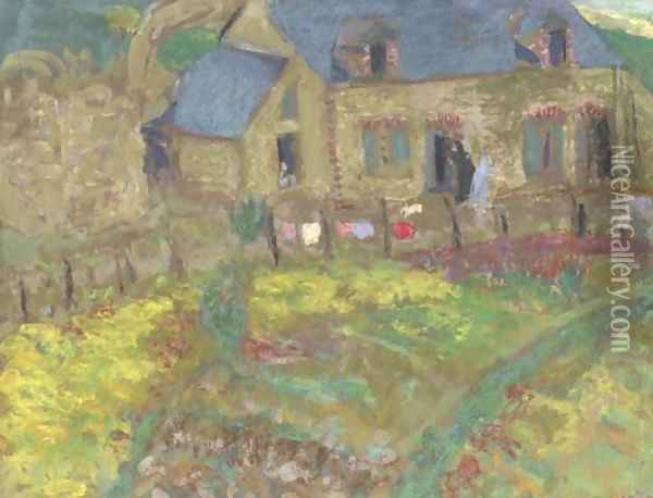 Maison bretonne, Saint-Jacut Oil Painting - Jean-Edouard Vuillard