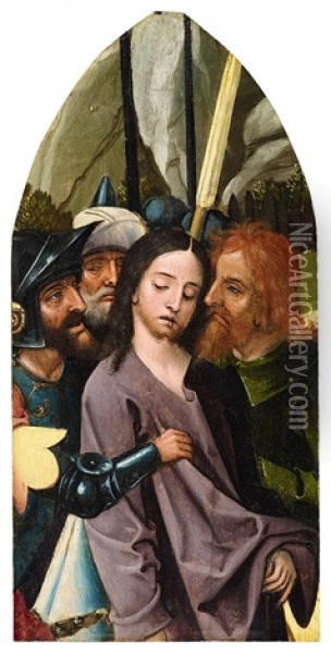 The Arrest Of Christ Oil Painting - Simon Bening
