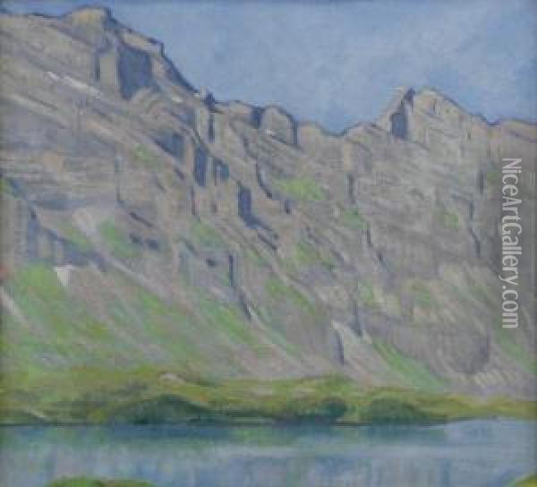 Bergsee Oil Painting - Emil Cardinaux
