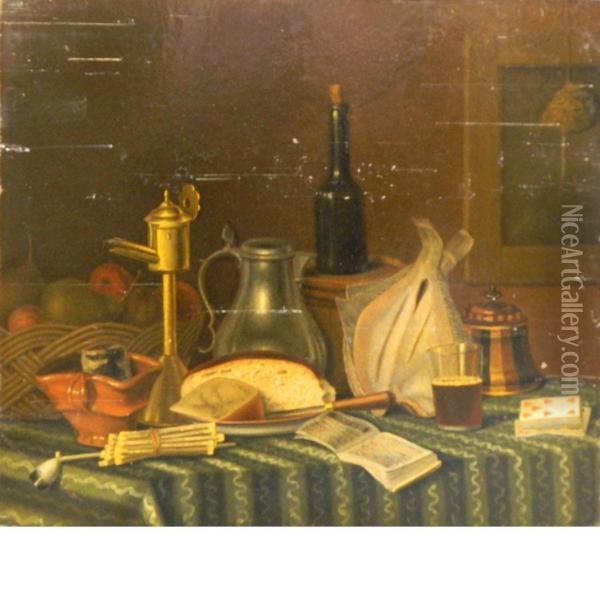 Still Life Oil Painting - Edwart Collier