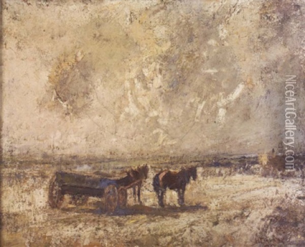Harvest-time Oil Painting - Harry Fidler