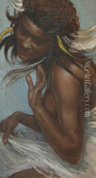 Danseuse Africaine Oil Painting - Henri Girault De Nolhac