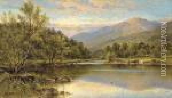 Capel Curig, North Wales Oil Painting - Alfred Augustus Glendening
