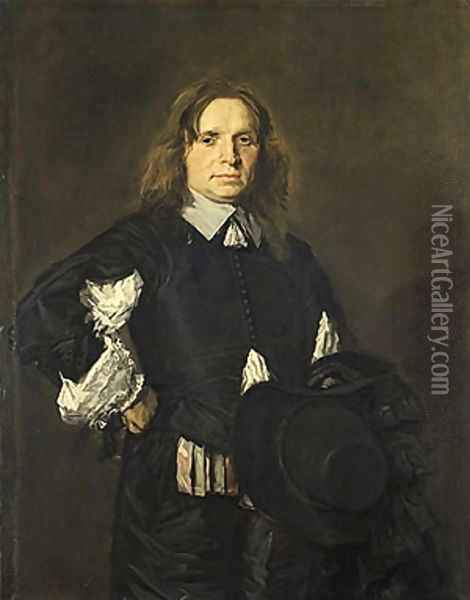 Portrait of a Man early 1650s Oil Painting - Frans Hals