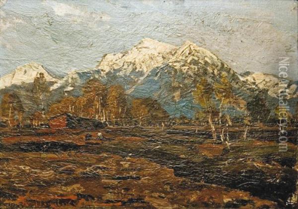 Les Montagnes Oil Painting - Aleksander Vladimirovich Makovskii